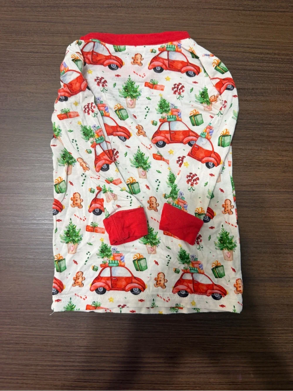 Stitchy Fish Holiday Car Print Bamboo Pajama Set